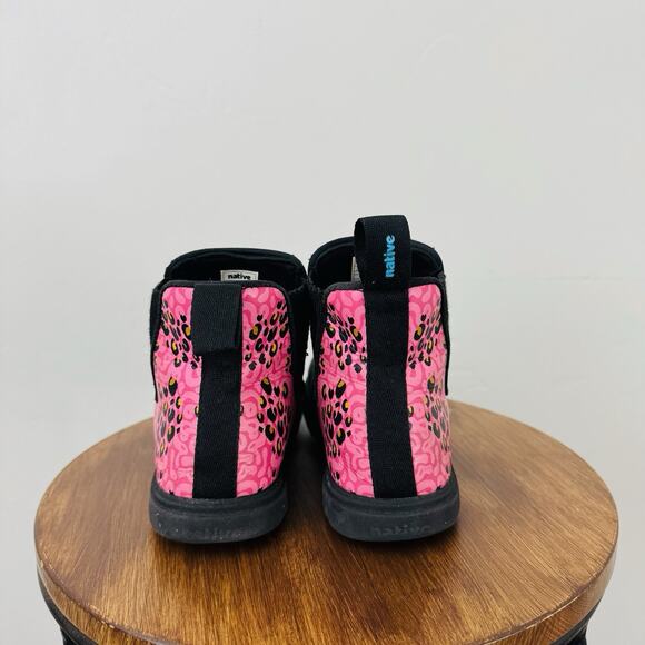 Native Kensington Treklite Black And Pink Chelsea Boot Girls Size 2 - Picture 6 of 11